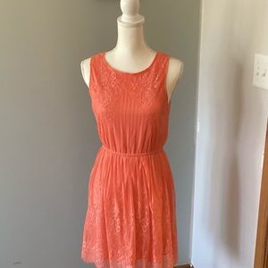 Lace Peach Women’s Eyeshodow Dress